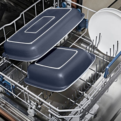 2 Qt Square Stoneware Baking Dish - Storm Blue - US 6466