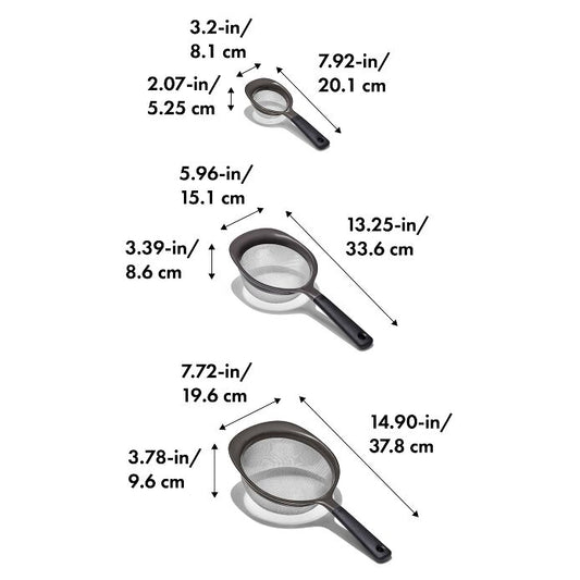 OXO Good Grips 3 Piece Strainer Set - US 9984