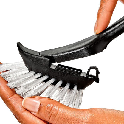 Steel Dish Brush with Replaceable Head - US 6943