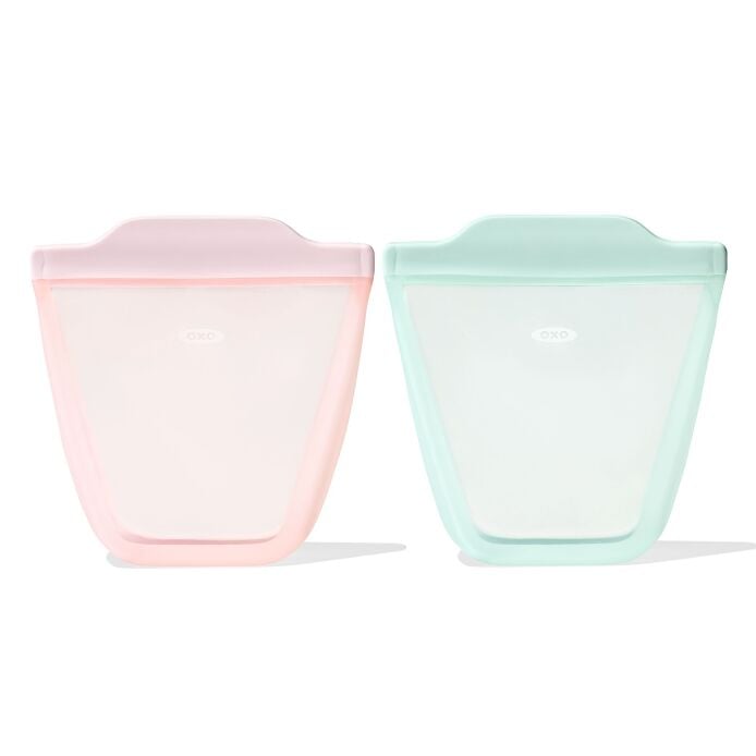 Tot Silicone Reusable Bag - 2-Piece Stand-Up Cup Set - US 9624